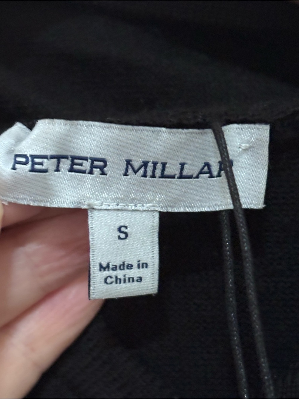 Peter Millar NWT Black Men's Merino Wool Hooded Sweater size S minimalist clean‎ - Picture 4 of 5